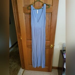 Elegant Blue Maxi Dress